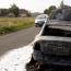 Galeria foto: Poar samochodu na trasie Gogw - Orsk