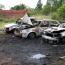 Galeria foto: Podpalone samochody w warsztacie w Tymowej
